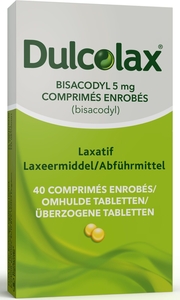 Dulcolax Bisacodyl 5mg 40 omhulde tabletten
