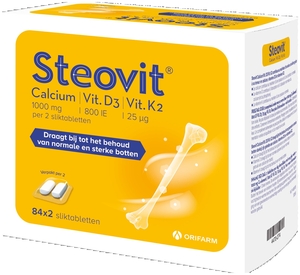 Steovit Calcium Vitamine D3/K2 1000 mg/880 IE 2x84 Tabletten