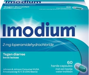 Imodium 2mg Bij Behandeling Van Diarree 60 gelules
