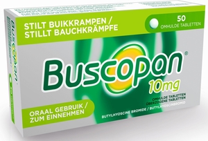 Buscopan 10mg 50 omhulde tabletten
