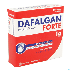 Dafalgan Forte 1g 20 Bruistabletten