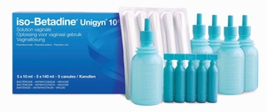 iso-Betadine Unigyn 10% Oplossing voor Vaginaal Gebruik 5 Monodoses + 5 Canules
