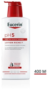 Eucerin pH5 Rijke Lotion F Zeer Droge en Gevoelige Huid met pomp  400ml