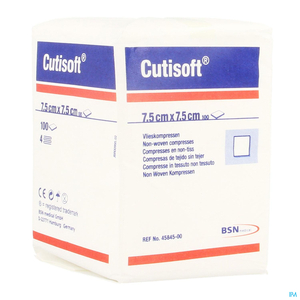 Cutisoft N/st Non Woven 4 pl 7,5 x 7,5 cm 100