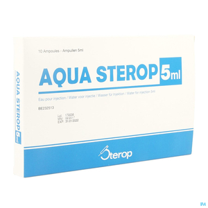 Aqua Sterop Water voor Injectie 10 Ampullen x 5ml