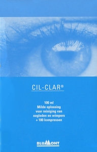 Cil-Clar Hygiene oogleden oplossing 100ml + 100 steriele compressen