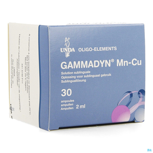 Gammadyn Mangaan (Mn) Koper (Cu) Ampullen 30x2ml Unda