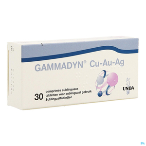 Gammadyn Koper (Cu) Goud (Au) Zilver (Ag) 30 Tabletten