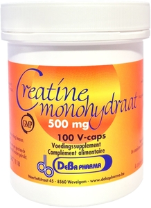Creatine Monohydraat 100 Capsules x500mg Deba Pharma