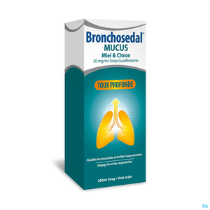 Bronchosedal Mucus Honing Citroen 20mg/ml Siroop 300ml
