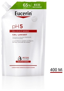 Eucerin pH5 Waslotion Droge en Gevoelige Huid navulling Gezicht en Lichaam 400ml