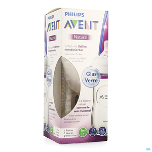 Philips Avent Natural 2.0 Zuigfles 240ml Glas