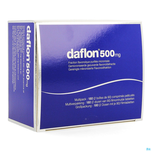 Daflon 500 mg 180 Filmomhulde Tabletten