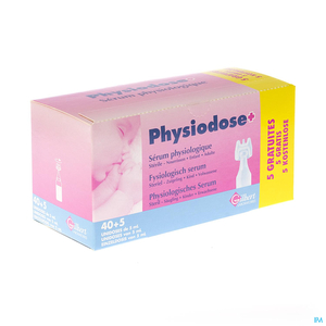 Physiodose Serum Physio Ud Ster 40 x 5 ml + 5 Gratis