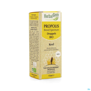 Herbalgem Propolis Breedspectrum Bio Druppels 15 ml