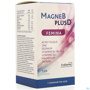 Magne B Plus D Femina 120 tabletten Nieuwe Formule