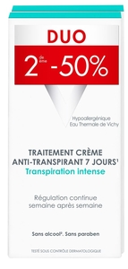 Vichy Deodorant Intense Transpiratie Crème 7d Duo 2x30ml (2de aan -50%)
