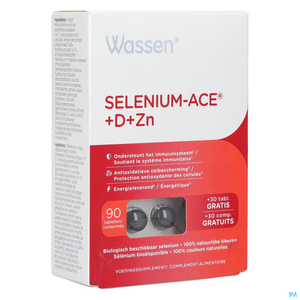 Wassen Selenium-ACE+D+ZN 90 Tabletten (30 tabletten gratis)