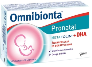 Omnibionta Pronatal Metafolin + DHA 30 Tabletten + 30 Capsules