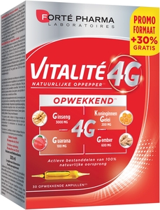 Vitality 4G Opwekkend 30 Ampullen (waarvan 7 Gratis)