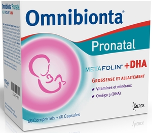 Omnibionta Pronatal Metafolin + DHA 60 Tabletten + 60 Capsules