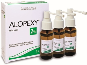 Alopexy 2 % Oplossing Voor Gebruik op de Huid Flacon 3x60ml