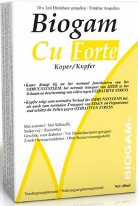 Biogam Koper (Cu) Forte 30 Drinkbare Ampullen x2ml