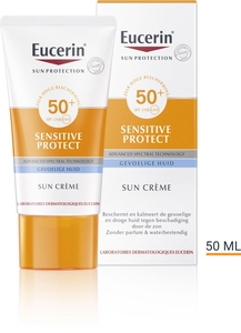 Eucerin Sun Sensitive Protect SPF 50+ Crème Gevoelige Huid Tube 50ml