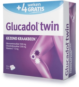 Glucadol Twin 2 x 112 tabletten (4 weken gratis)