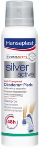 Hansaplast Foot Expert deodorantspray Silver Active Anti-Transpirant voeten 150ml