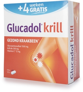 Glucadol Krill 112 gelules + 112 tabletten (4 weken gratis)