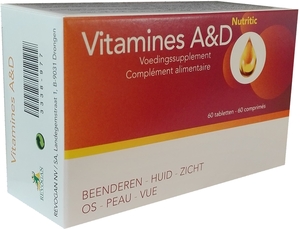 Vitamines A&amp;D Nutritic 60 Tabletten