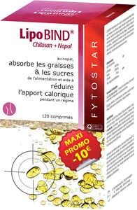 Fytostar Lipobind Chitosan Nopal 120 Tabletten (promo min 10 euro)