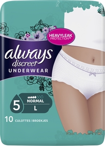 Always Discreet Normal Pants L Lage Taille 10