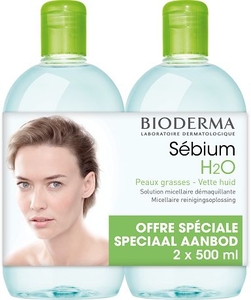 Bioderma Sebium H2O Micellaire Oplossing 2x500ml (speciale prijs duopack)