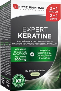 Expert Keratine 3 x 40 Capsules (2 + 1 gratis)