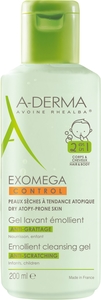 A-Derma Exomega Control Verzachtende Wasgel 2in1 200ml