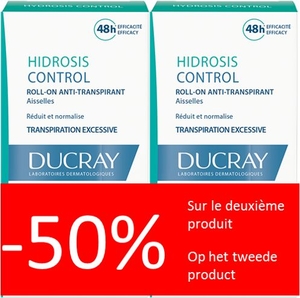 Ducray Hidrosis Control Roll-On 2x40ml (2de product aan -50%)