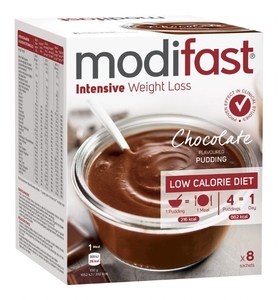 Modifast Intensive Pudding Chocolade 8x55 g