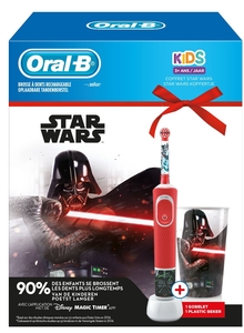 Oral B Kids D100 Star Wars + Eb10 + Beker Gratis