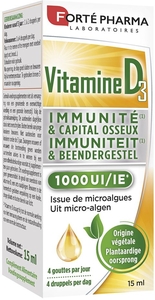 Vitamine D3 1000 IE Plantaardige Druppels 15ml