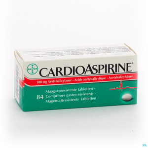 Cardioaspirine 100mg 84 Maagsapresistente Tabletten