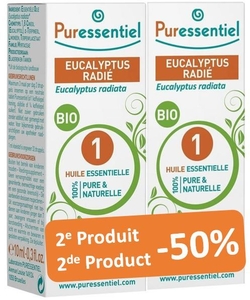 Puressentiel Essentiële Olie Duo Eucalyptus Radiata Bio 2 x 10 ml 2de -50%