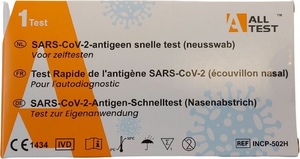 1 Antigenische Nasale Zelftest Covid-19 Alltest (kit 1 stuk)