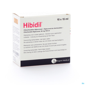 Hibidil oplossing 10x15ml individuele dosis