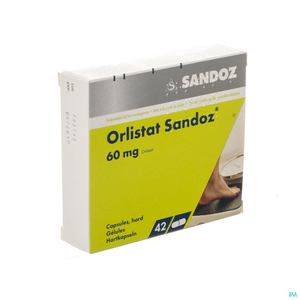 Orlistat Sandoz 60 mg 42 Capsules