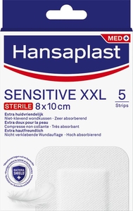 Hansaplast Sensitive Steriel 3XL 10x15 cm 5 Stuks