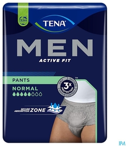 Tena Men Active Fit Pants Normal Grijs S/M 12 Stuks