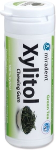 Miradent 30 Chewing Gum Xylitol Groene Thee Zonder Suiker
