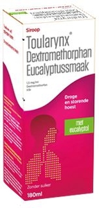 Toularynx Dextromethorfan Eucalyptus 1,5mg/ml Siroop 180ml